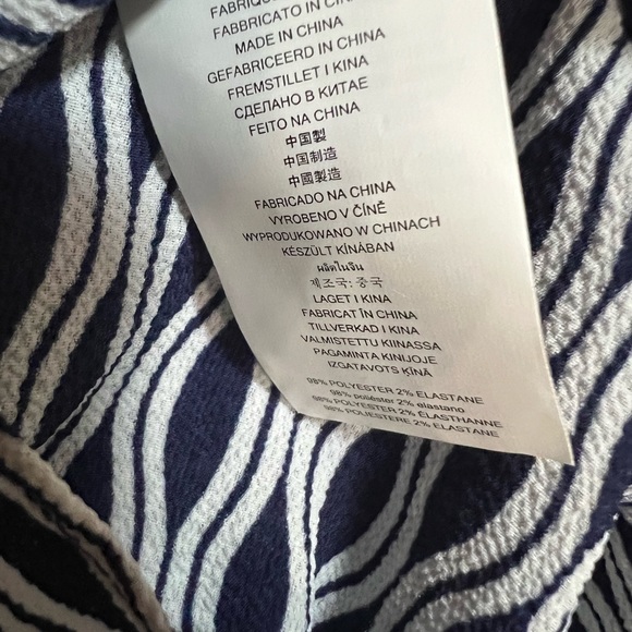 NWOT Michael Kors Blue Blouse M - Picture 3 of 7